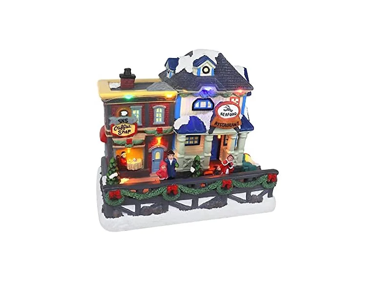 Christmas Village Boardwalk Seafood Restaurant