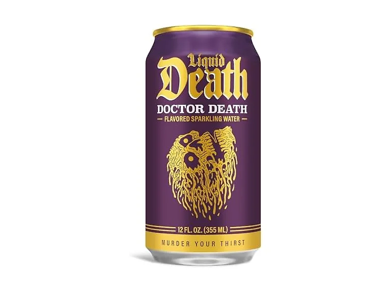 1CT Liquid Death Doctor Death Sparkling Water 12