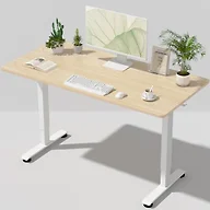 Veken 55 Inch Large Electric Standing Desk, Gaming Table, Nature