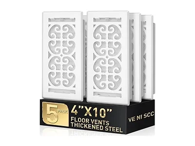 VE NI SCC Decorative White Floor Vent Covers