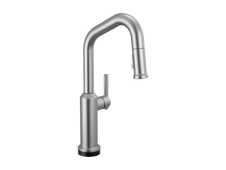 Delta Cordova Brushed Nickel Touchless Bar Sink Faucet, Arctic