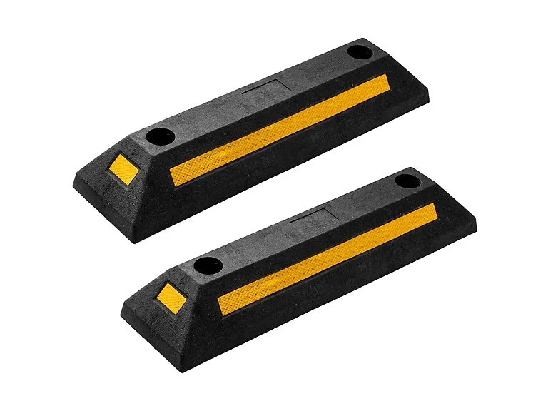 Zone Tech Heavy Duty Rubber Parking Guide - 2 Pcs