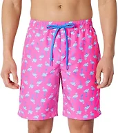 Amazon Essentials Men's 9" Quick-Dry Swim Trunk, Bright Pink Flamingo, Small