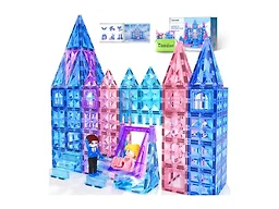 Diamond Magnetic Tiles Building Blocks-Princess Toys for Girls, Gifts