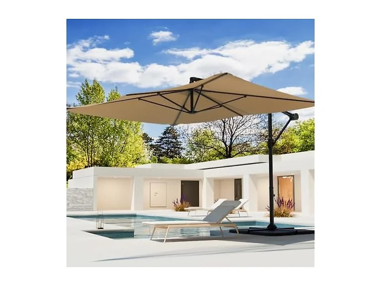 COSIEST 9 x 11.5FT Offset Patio Umbrella, Cantilever Hanging