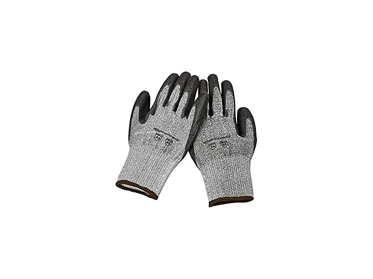 13G Goldsilk & PU Coated Gloves Size L, 1 Pair