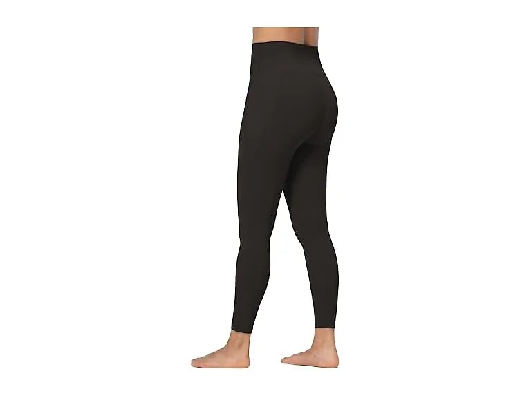 Sunzel Womens Leggings 25in L Brown W/pockets