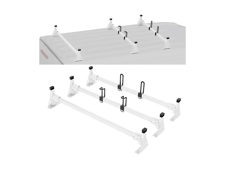Trailer Ladder Rack, 54" 3 Crossbars Ladder Roof