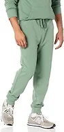 Amazon Essentials Men's Relaxed Fit Jogger Lounge Pants, Lightweight French Terry Loungewear, Charcoal Heather, Sage Green, X-Small