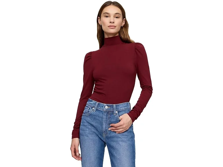 GAP Women (L) Long Puffed Turtleneck Red Delicious