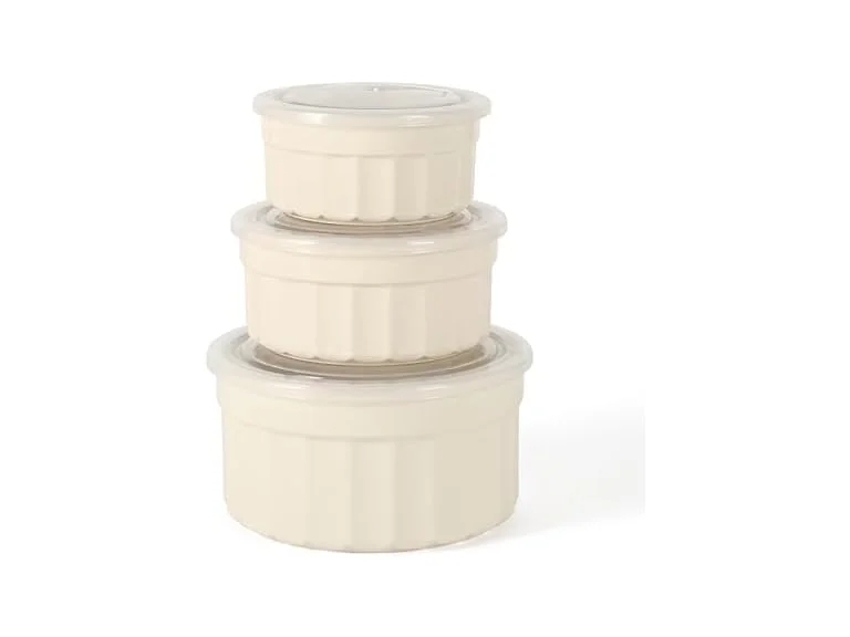 Martha Stewart 6 Piece Stoneware Meal Prep Container Set
