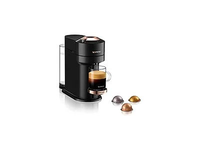Nespresso Vertuo Next Machine by De'Longhi, Black w Rose Gold