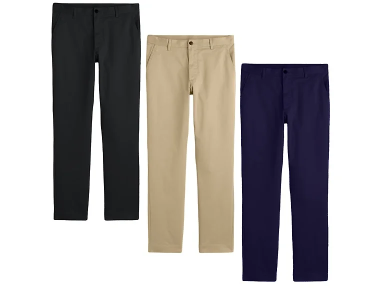Boys Flat Front Uniform Pants (4-20)