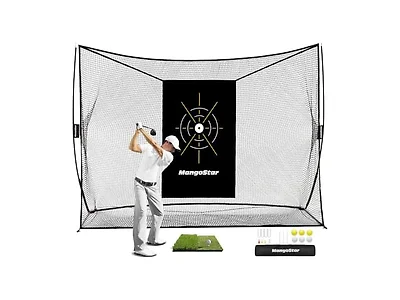 Mangostar 10x7ft Golf Practice Net Set