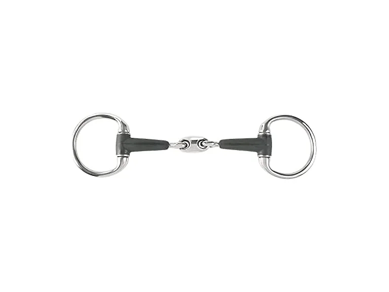 HORZE Rubber Oval Link Eggbutt Snaffle