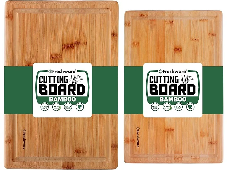 Bamboo Cutting Board Set of 2
