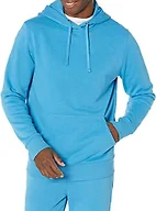 Amazon Essentials Men's Lightweight Long-Sleeve French Terry Hoodie, Turquoise Blue, Large