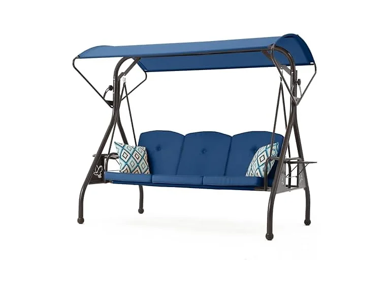 ZZW 800LBS Patio Swing with Canopy
