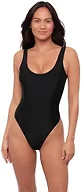 Sports Illustrated Women's Classic Tank One Piece, Black, X-Small