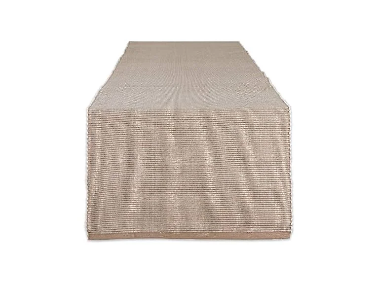 DII Two-Toned Collection Tabletop, Tablerunner, 13x108, Stone