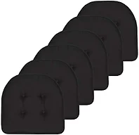 Sweet Home Collection SHC-UPAD-6PK-BLK 6-Pack Solid 