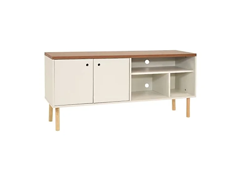 Sunnydaze MCM TV Stand for 55-Inch TV