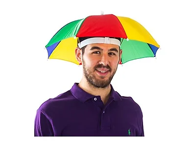 Umbrella Fishing Hat Rainbow Colors