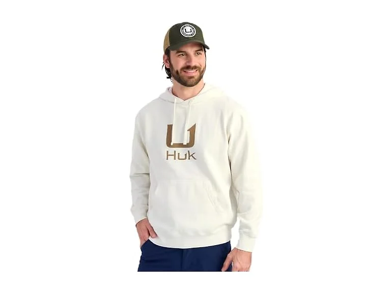 HUK Men Cotton Fleece Hoodie (X-Large)