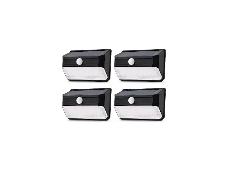 Home Zone Security ES01184G 4Pk Solar Power Security Wall 