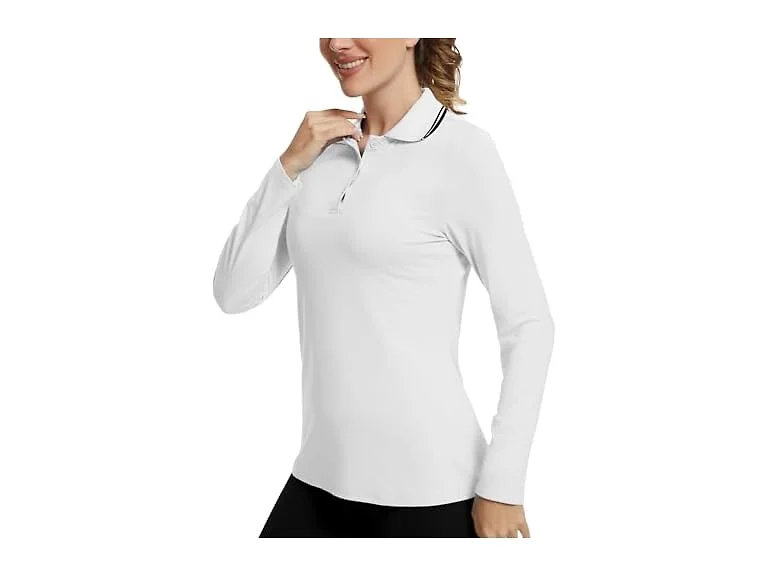 Ggov Women's Golf Polo Shirt Long Sleeve UPF Shirt