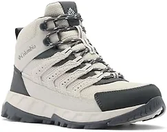 Columbia Women's Strata Trail Mid Waterproof, Cloud Grey/Dark Grey, 10