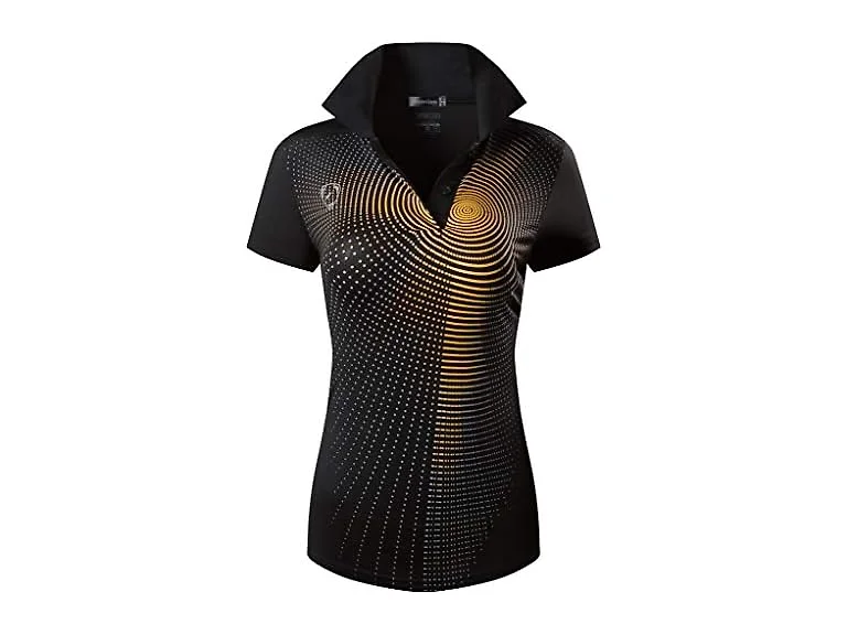 Jeansian Women (XL) Short Sleeve Sport Polo Tops