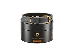 NOAH & PAW CR-LE-GRY-S S NOAH & PAW Small Dog Collar 