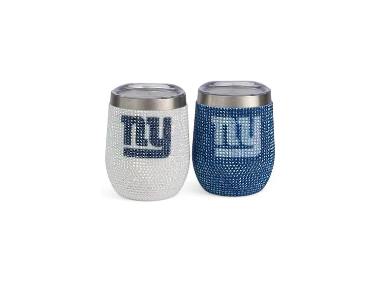 NEW YORK GIANTS 2-Pack Bling SS Stemless Tumblers
