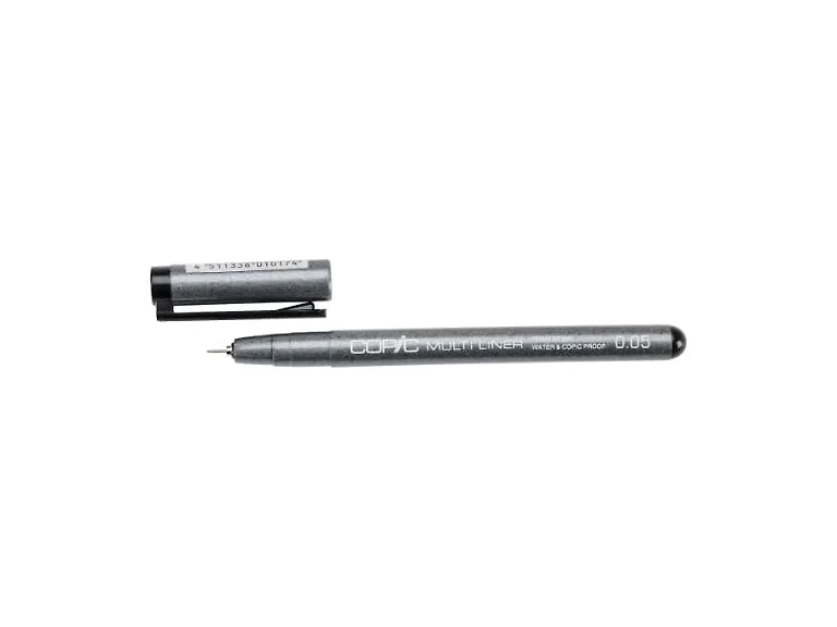 Copic Marker CMLB-005 Multiliner Ink Pen, 0.05mm Tip, Black