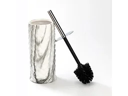 J&V Textiles 8286-CHMBL Marble Ceramic Toilet Brush C
