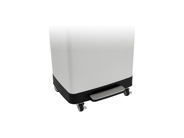 PrecisionAuto 60L / 16 Gal Stainless Steel Trash Can White