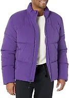 Amazon Essentials Men's Mock Neck Heavyweight Puffer Coat (Available in Big & Tall), Purple, XX-Large