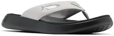 Columbia Men's PFG Boatside Fish Flip, Grey Ice/Black, 7