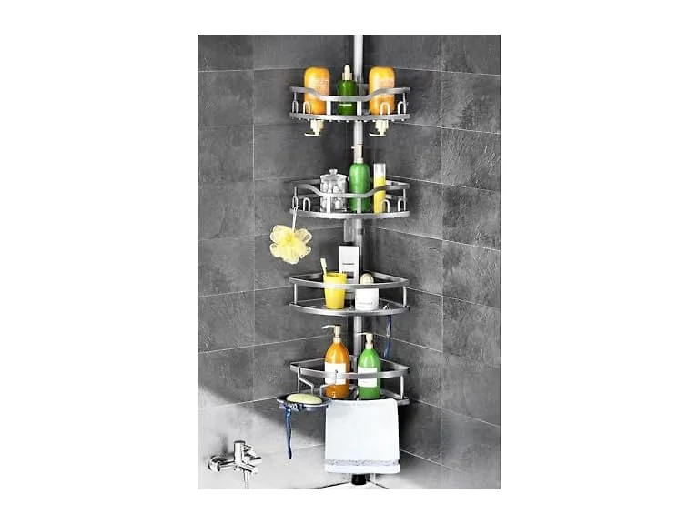 HAMITOR Corner Shower Caddy 4-Tier