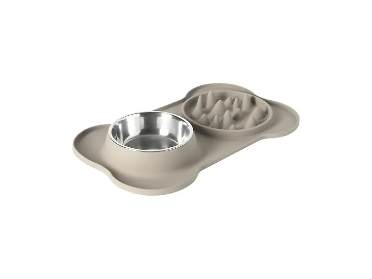 Gibson Home Curious Canines Slow Feeder Dog Bowl Set 16"