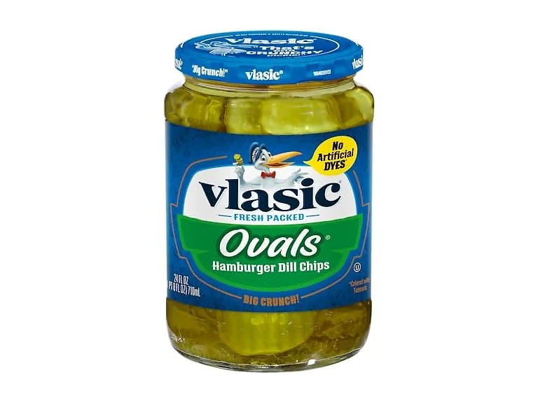 Vlasic Ovals Hamburger Dill Pickle Chips, Keto Friendly