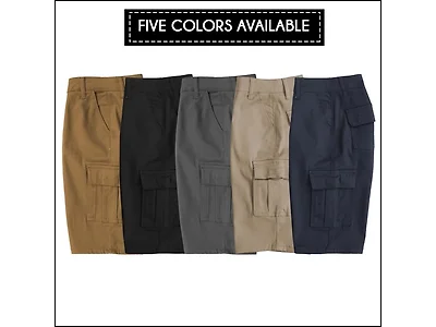 2PK Boys Stretch Cotton Cargo Shorts