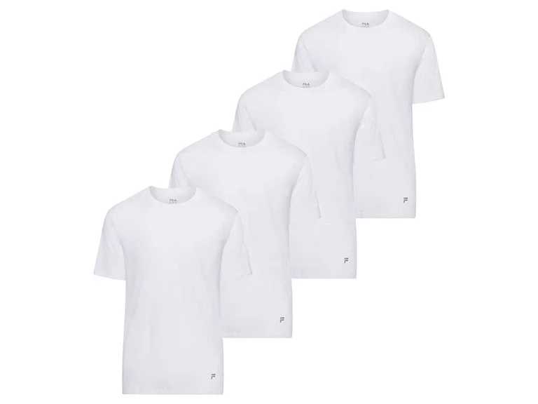 FILA Men's Solid Crew Neck T-Shirts (4Pk)