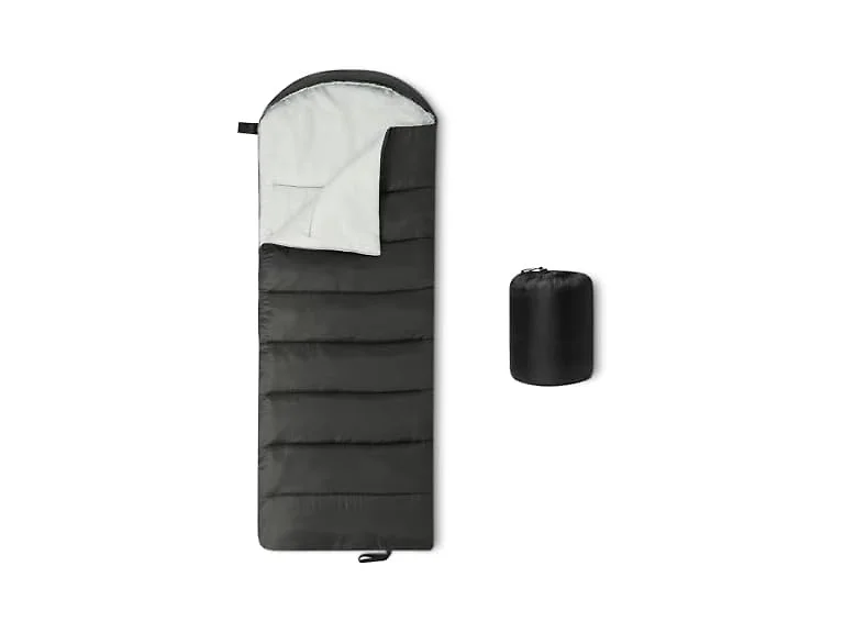 Amazon Basics 35F Sleeping Bag - Black/Gray