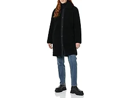 Amazon Essentials Women's Oversized Teddy Sherpa Coat, Black, XX-Large