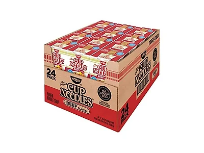 24Pk Nissin Cup Noodles (Beef Flavor)