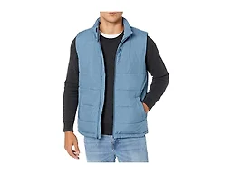 Amazon Essentials Men's Midweight Fleece-Lined Insulated Puffer Vest, Light Blue, X-Small