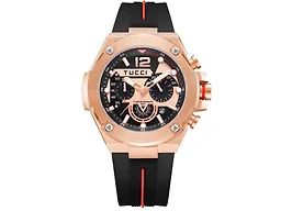 COMPLESSO / WATCH / BLACK SILICONE + ROSE GOLD