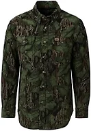 Field & Stream Men's Cattail Chamois Shirt, Mossy Oak Full Foliage, Medium